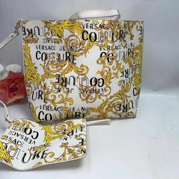 Versace Couture Jeans Tote & Pouch - Picture 1 of 12